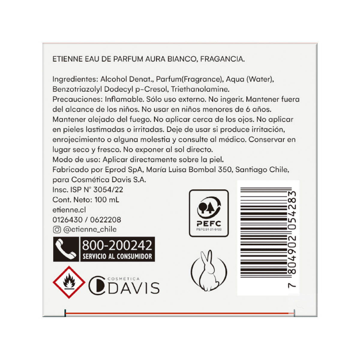 Etienne Eau de Parfum Aura Bianco 100 ml