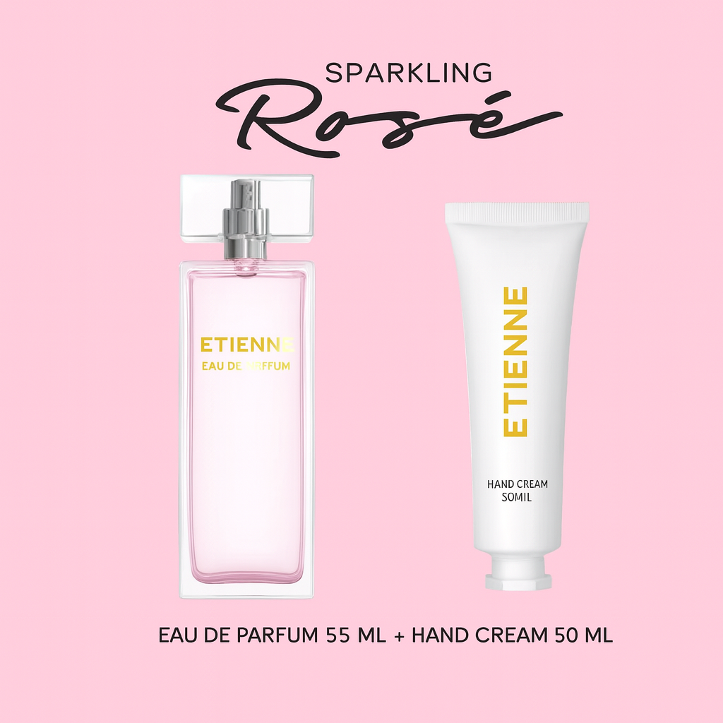 Etienne EDP Sparkling Rose 55 ml + Crema Corporal 50g