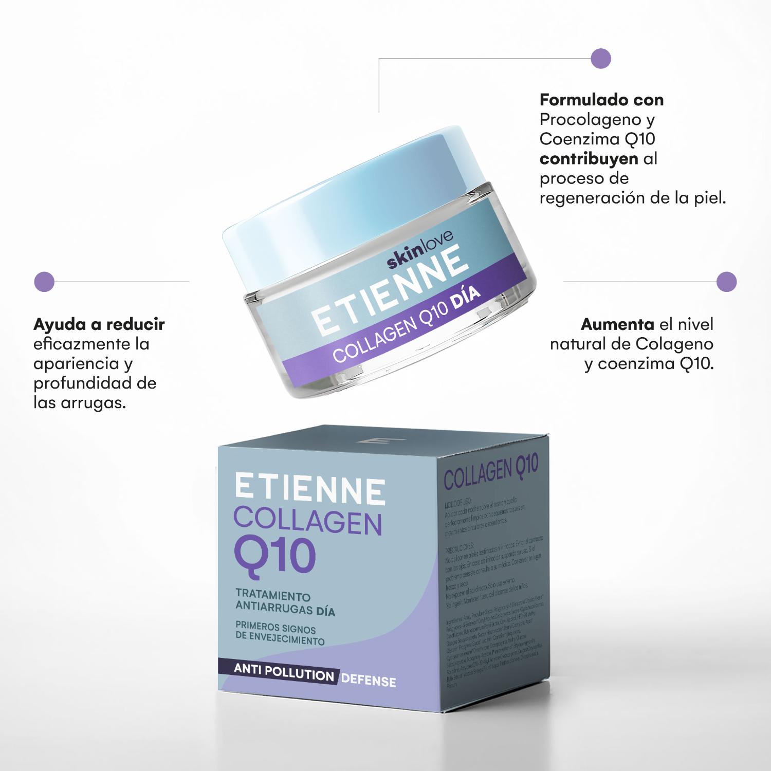 Crema Día Pro Collagen Q10 Etienne 50ml