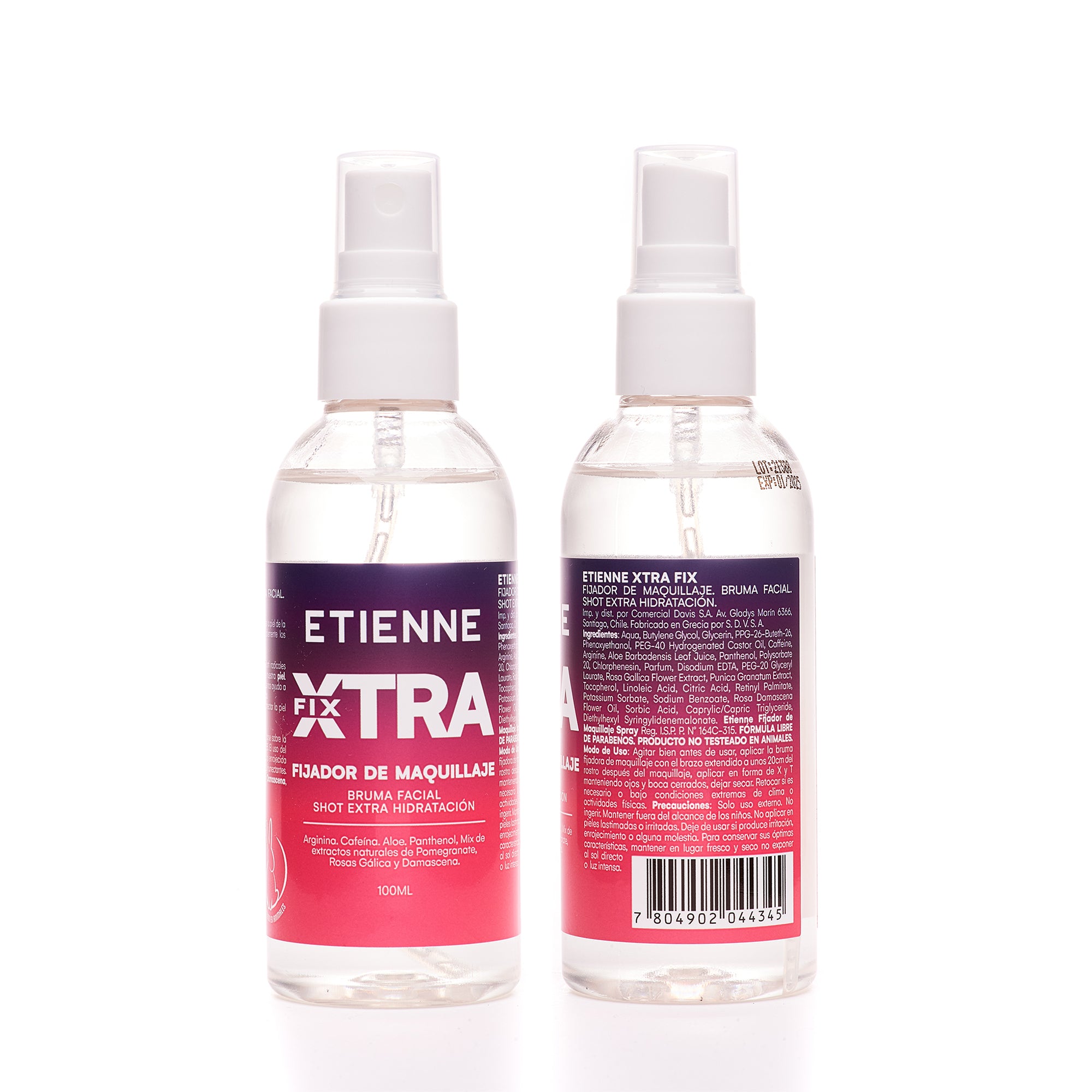 FIJADOR DE MAQUILLAJE + BRUMA HIDRATANTE 3 EN 1 XTRA FIX 100 ML