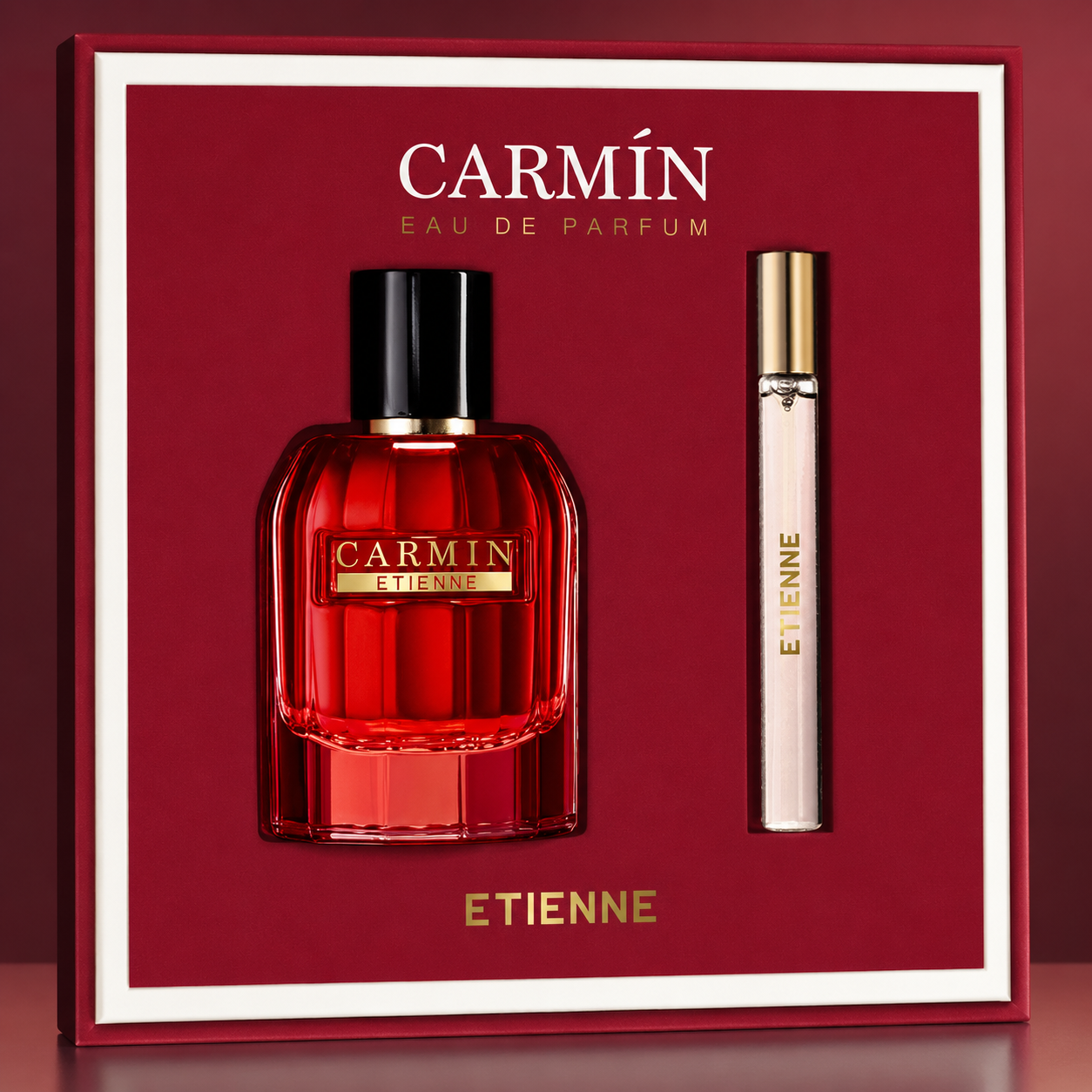 Etienne Eau The Parfum Carmín 80 ml + Perfumero 10 ml