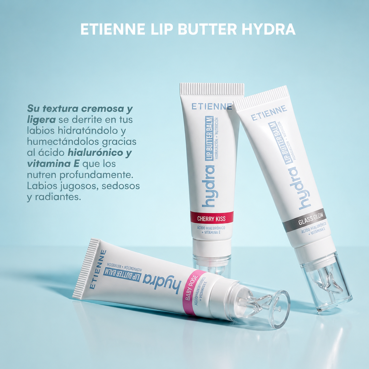Etienne Bálsamo Labial Butter Hydra Tono Baby Rose