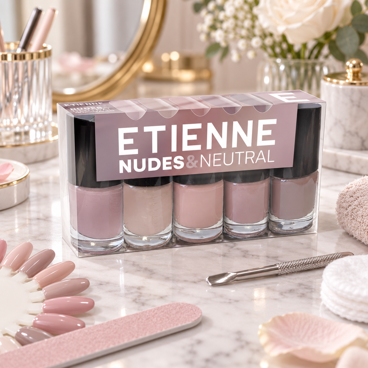 Etienne Set De Esmaltes Nudes & Neutrals