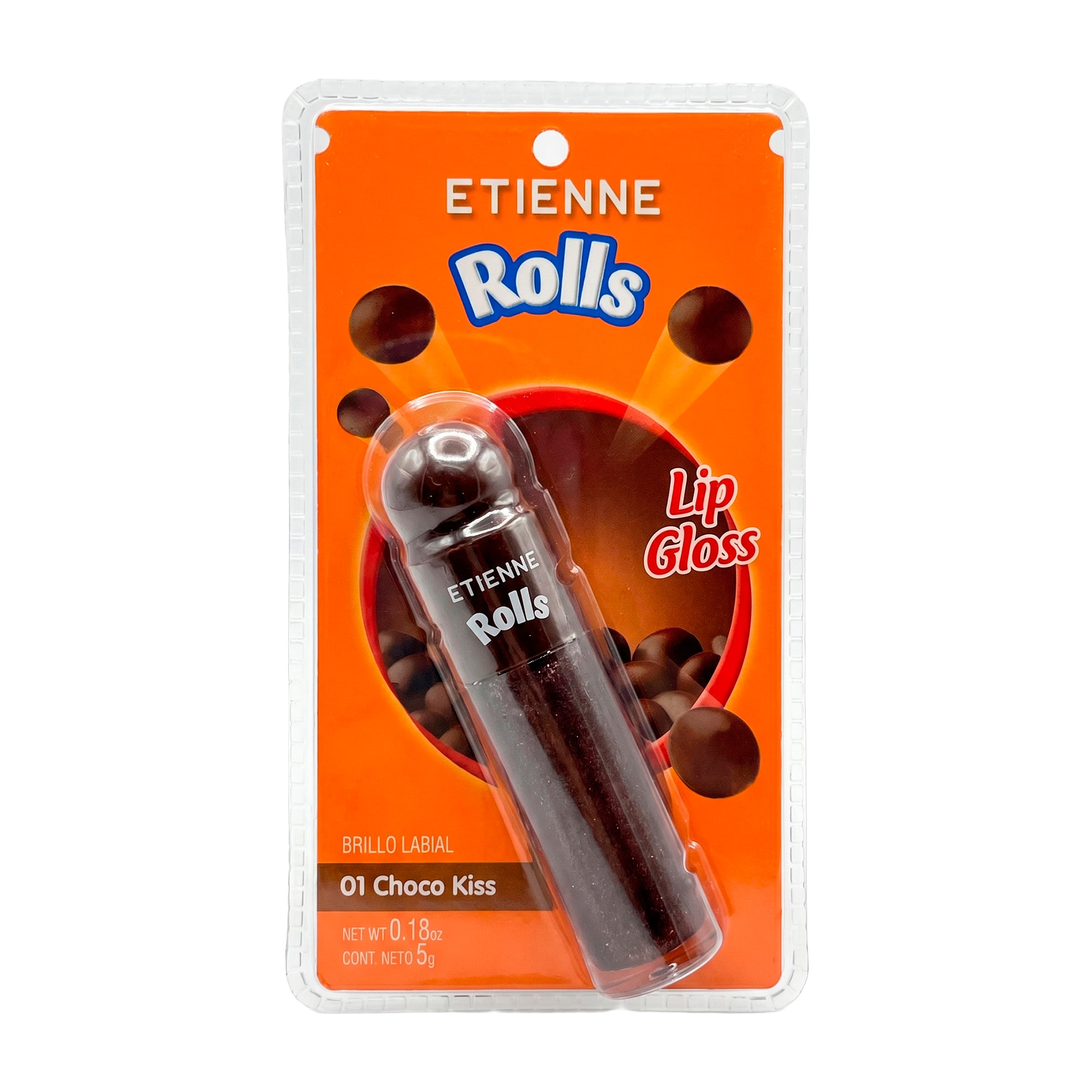 Etienne X Rolls Lip Gloss Tono Choco Kiss