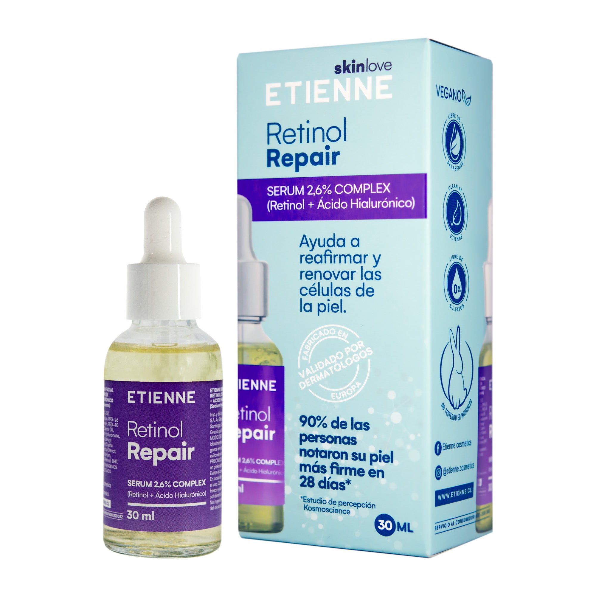 Serum 2,6% Complex Retinol+ Ácido Hialurónico 30 Ml