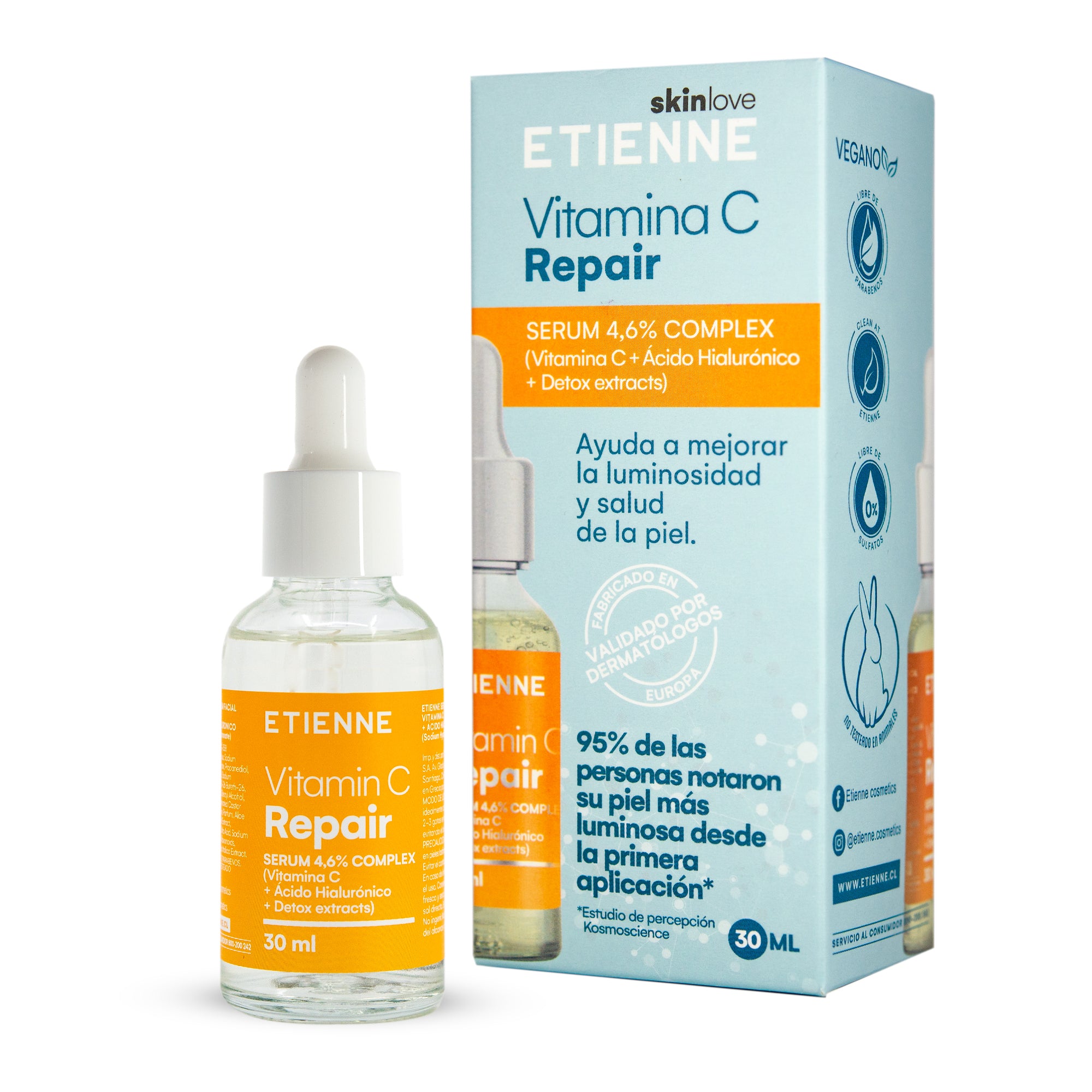 Serum Vit 4.6% Complex Vitamina C + Ácido Hialurónico 30 Ml