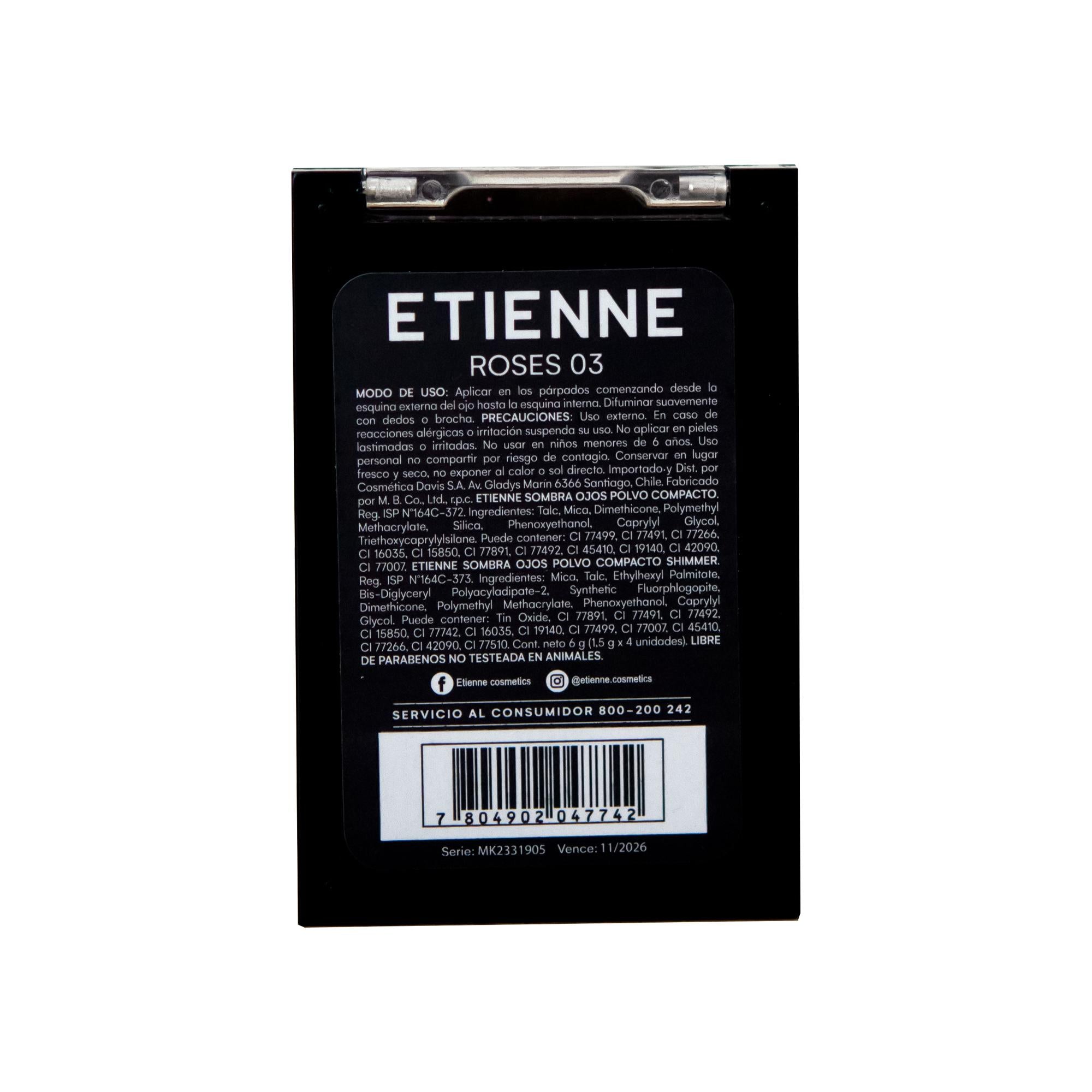 Paleta De Sombras Professional X 4 Roses