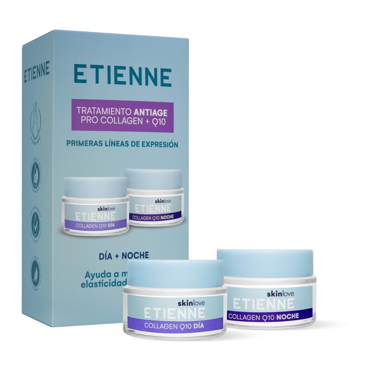 Etienne Collagen Q10 Día y Noche 50g c/u