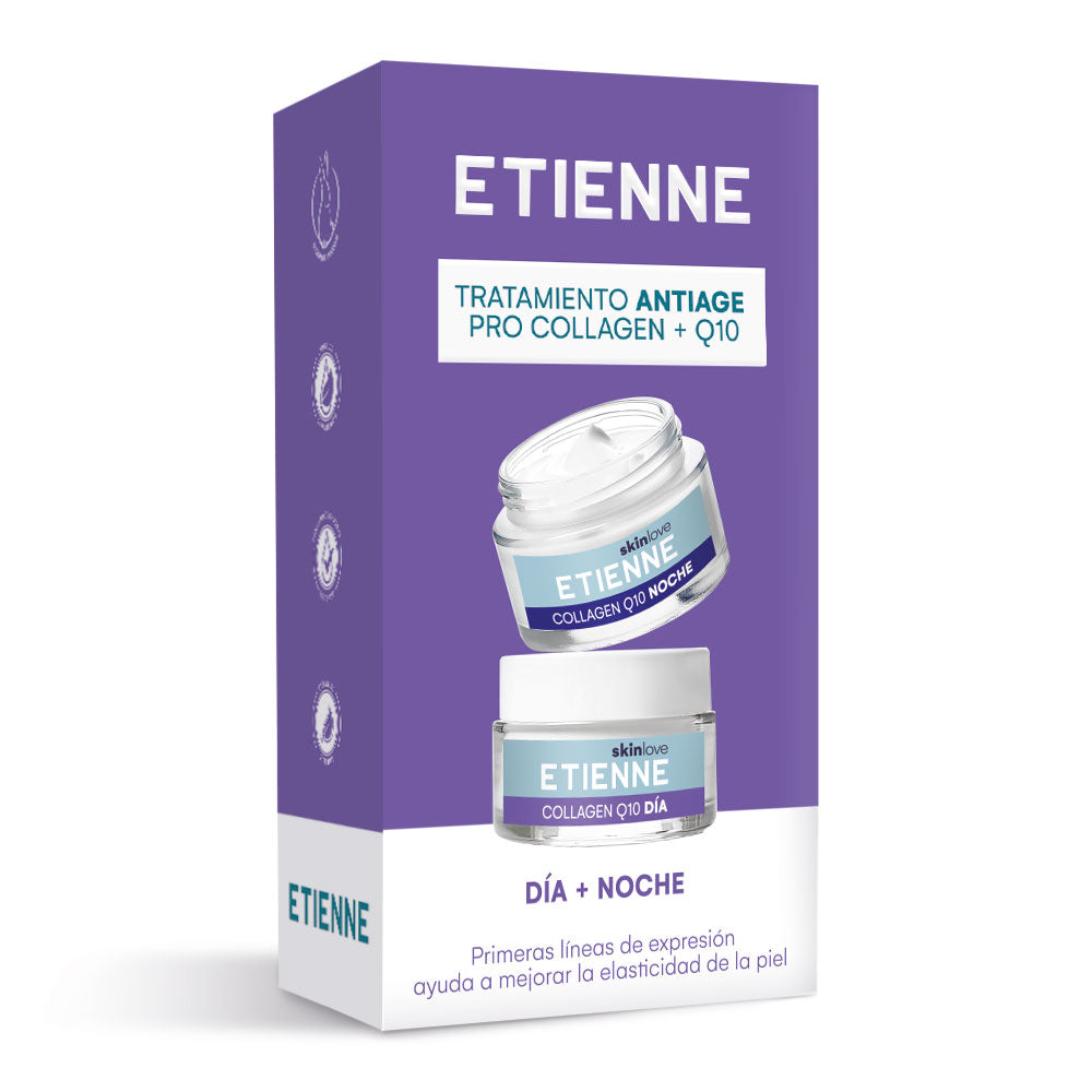 Etienne Collagen Q10 Día y Noche 50g c/u