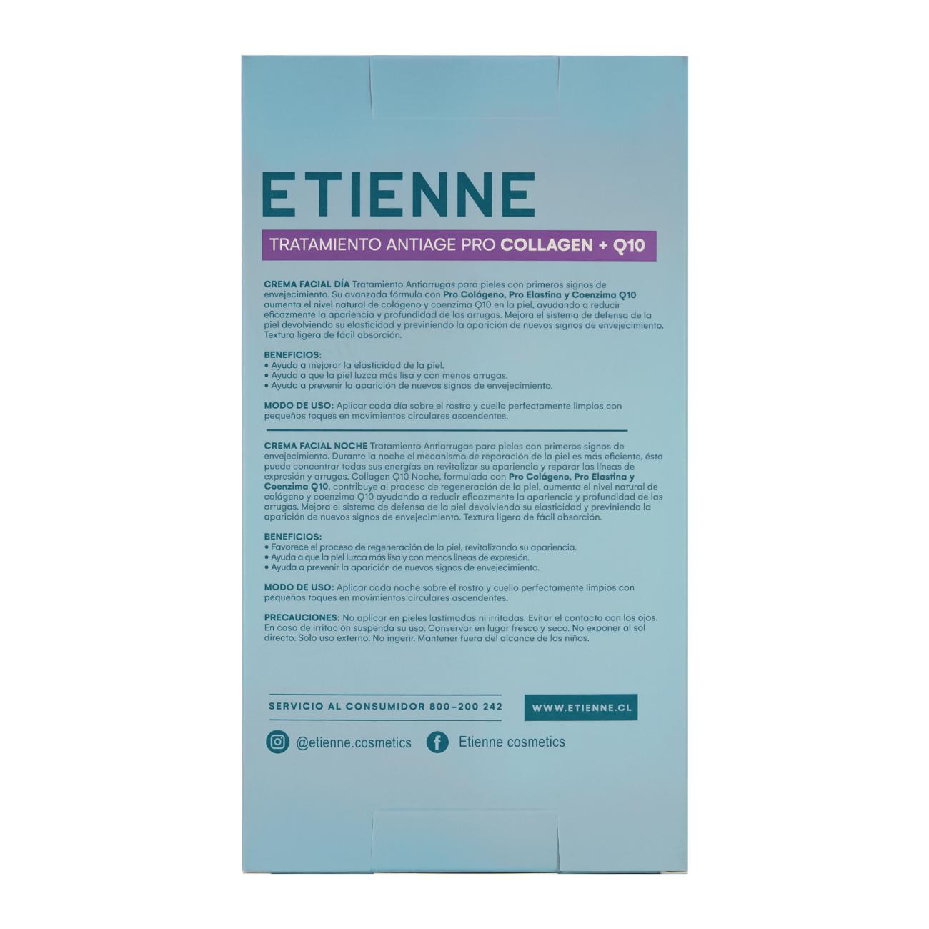 Etienne Collagen Q10 Día y Noche 50g c/u