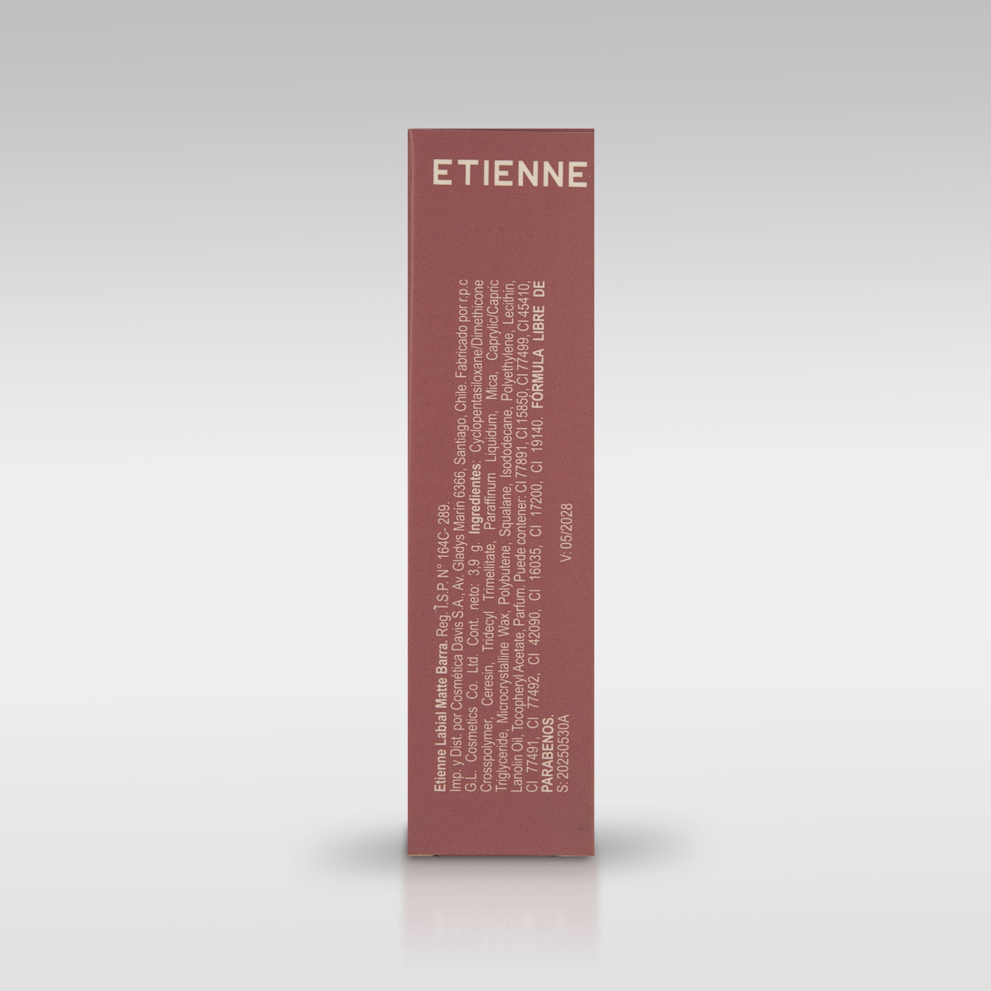 Etienne Labial Barra Matte Total Nude Peach