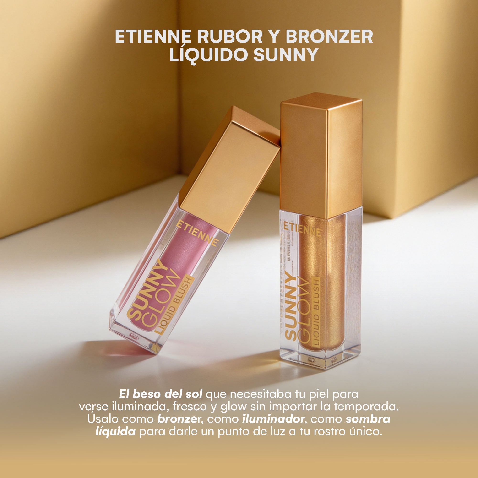 Etienne Rubor Líquido Sunny Glow Tono Bronze