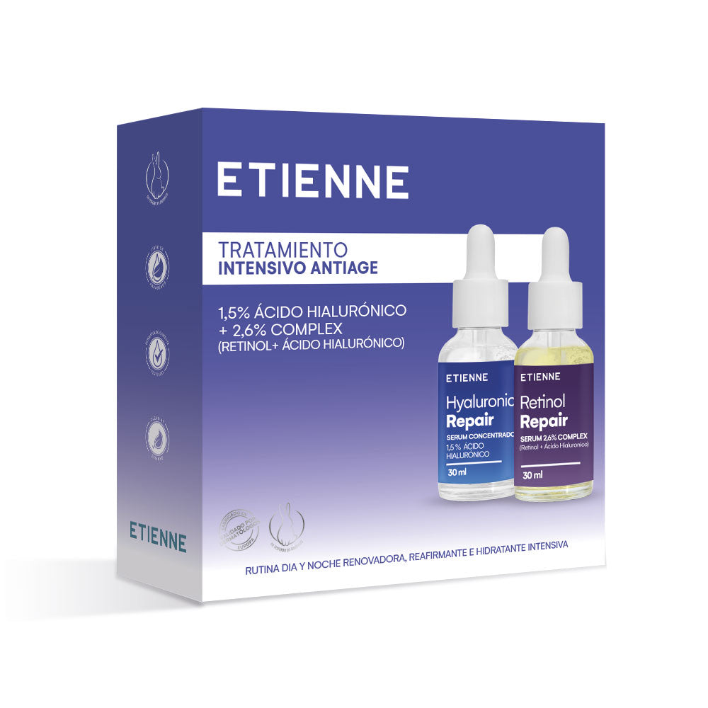 Etienne Skin Serum Ácido Hialurónico y Serum Retinol