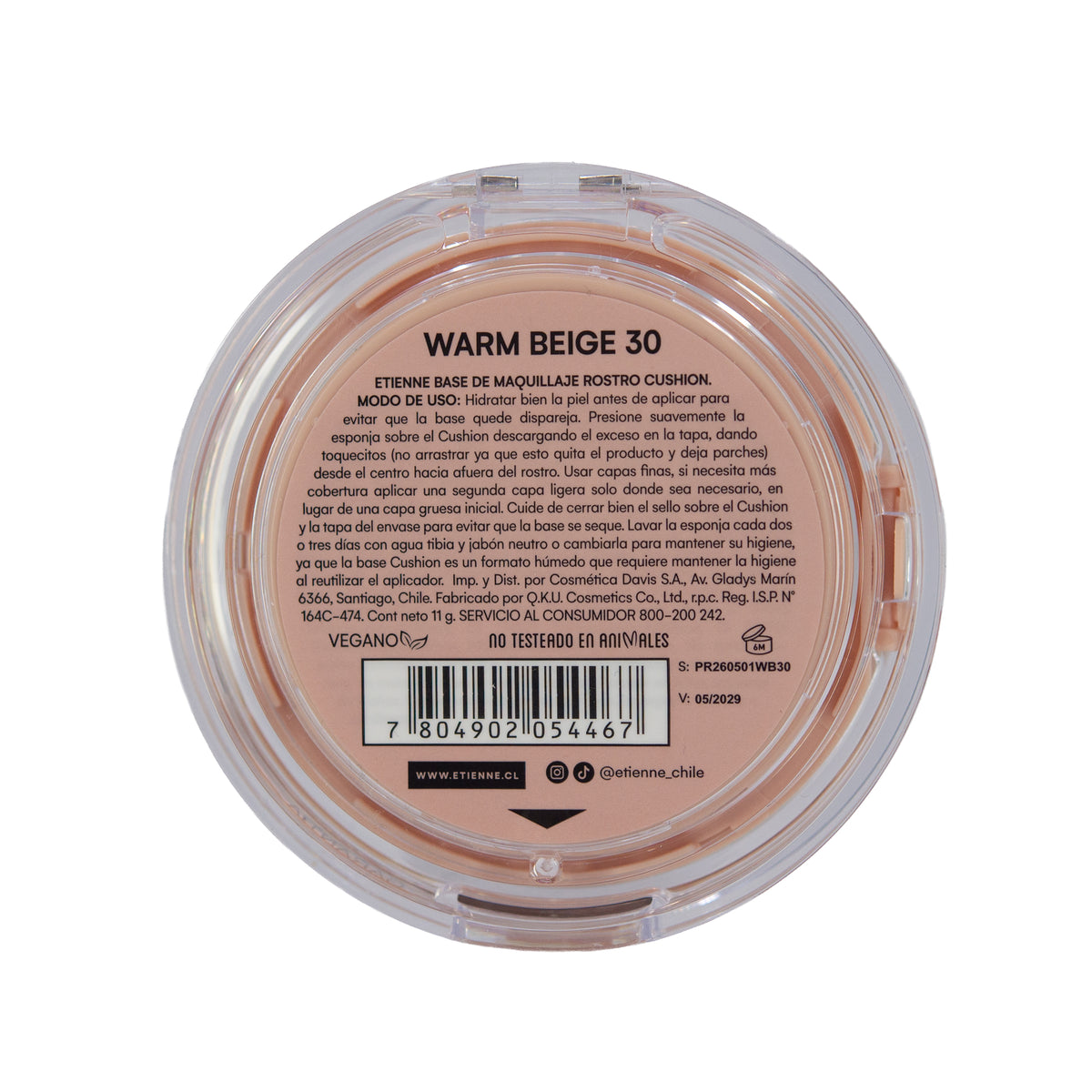 Etienne Privee Base Cushion 50 Spf Tono Warm Beige N°30