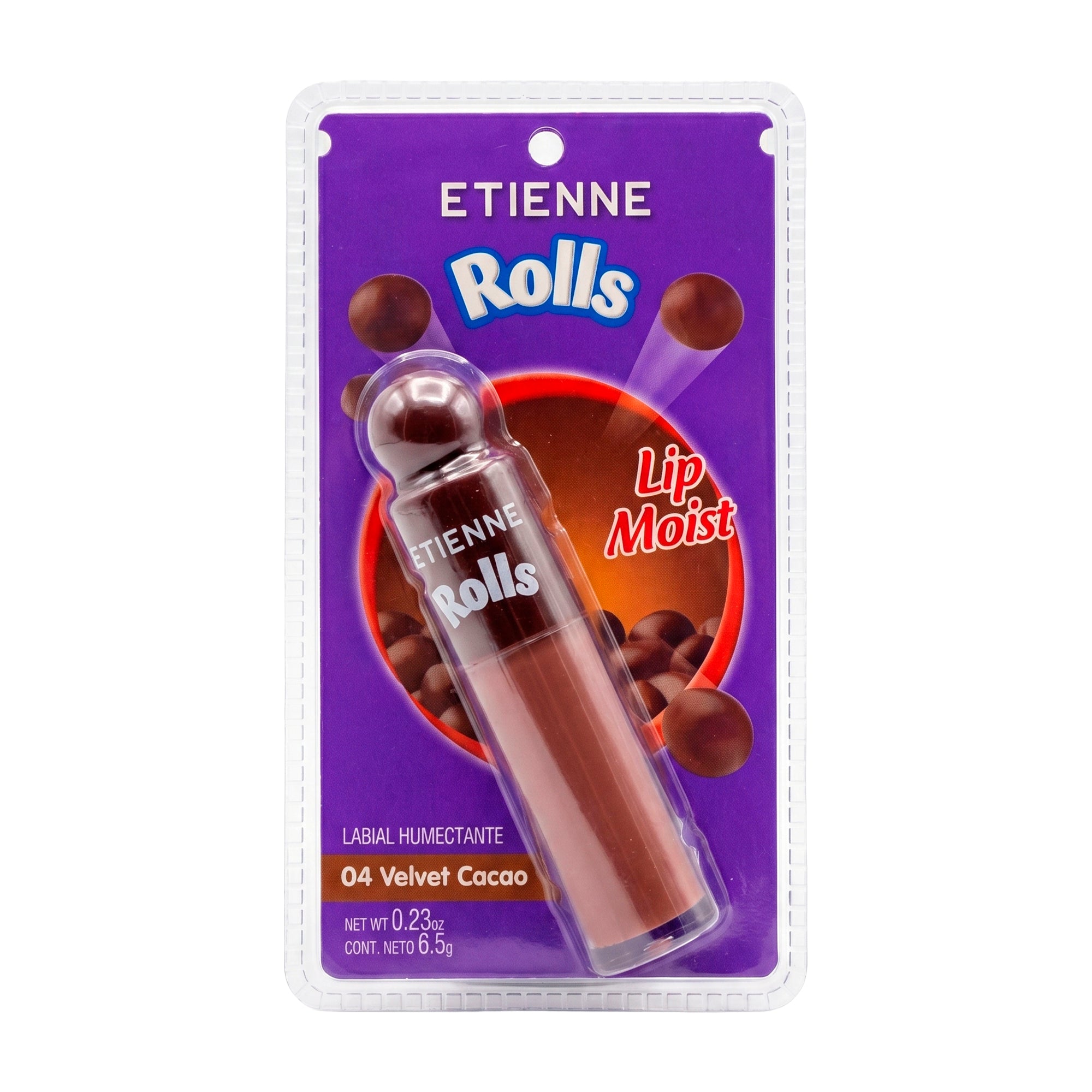 Etienne X Rolls Lip Moist Labial Líquido Tono Velvet Cacao
