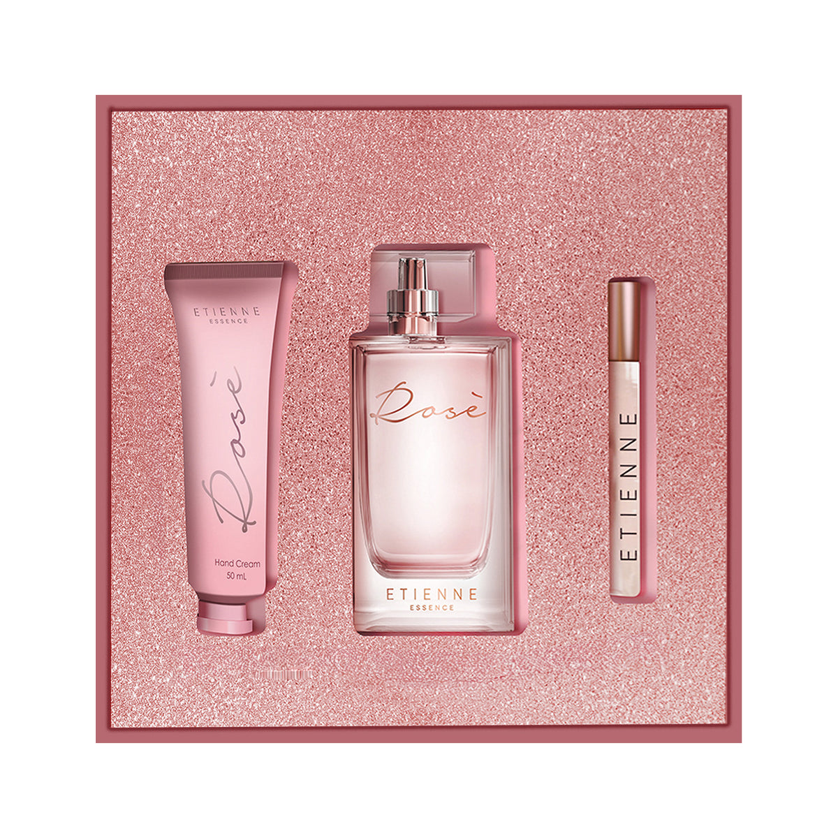 Fragancia Rosé Etienne Edp 100 Ml + Crema De Manos + Perfumero 10Ml