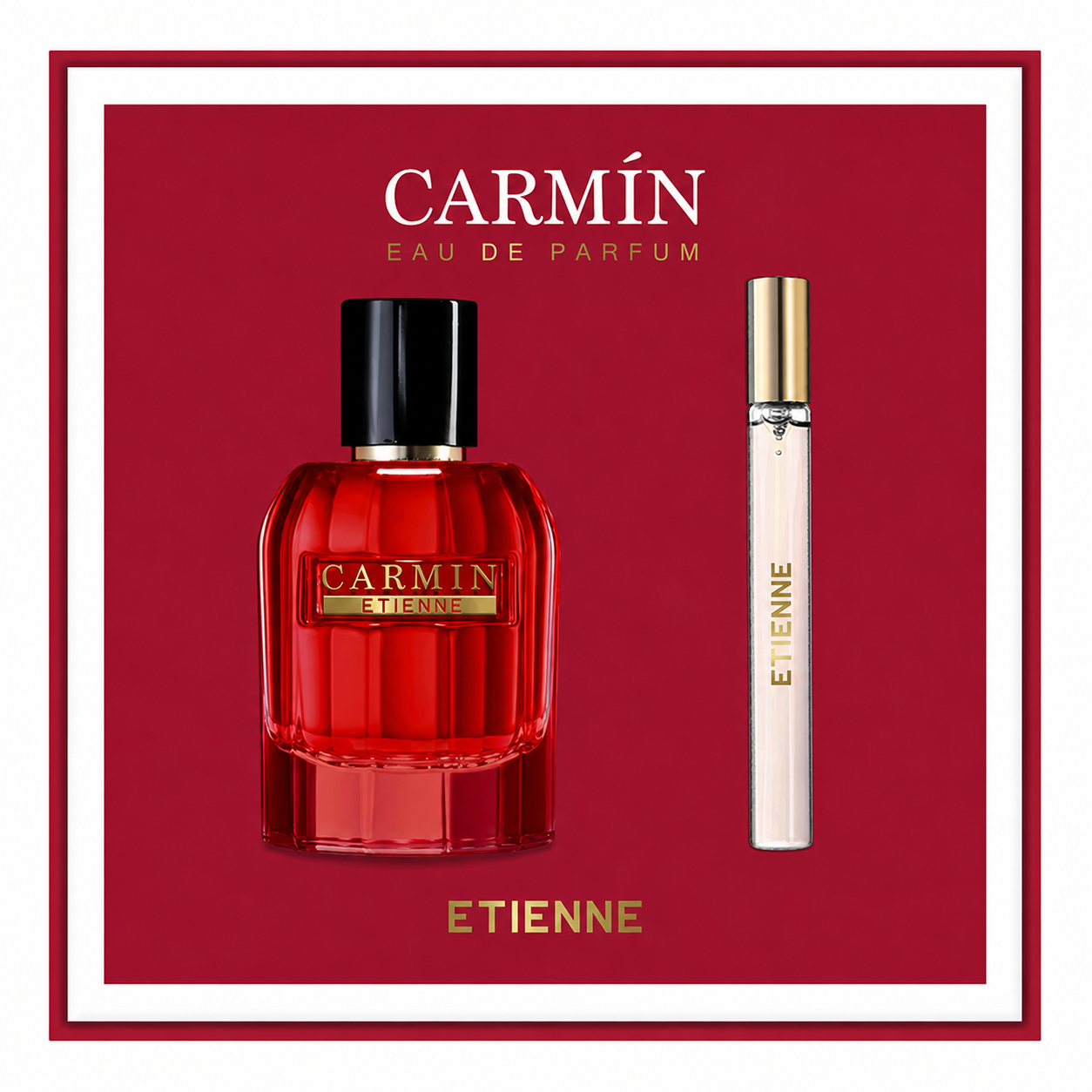 Etienne Eau The Parfum Carmín 80 ml + Perfumero 10 ml