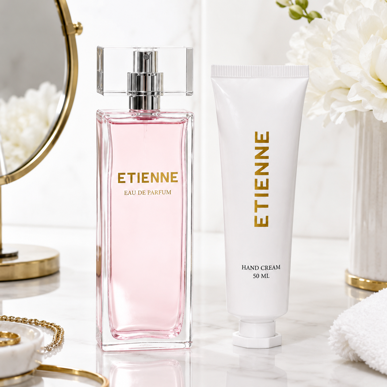 Etienne EDP Sparkling Rose 55 ml + Crema Corporal 50g