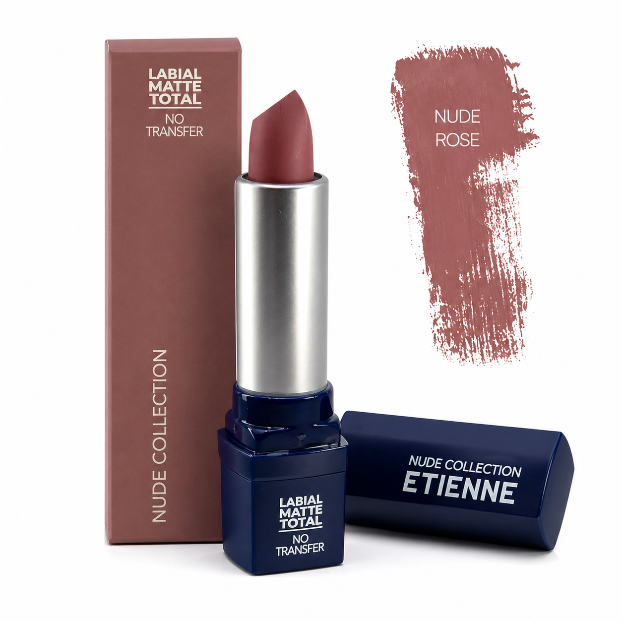 Etienne Labial Barra Matte Total Rose Mauve