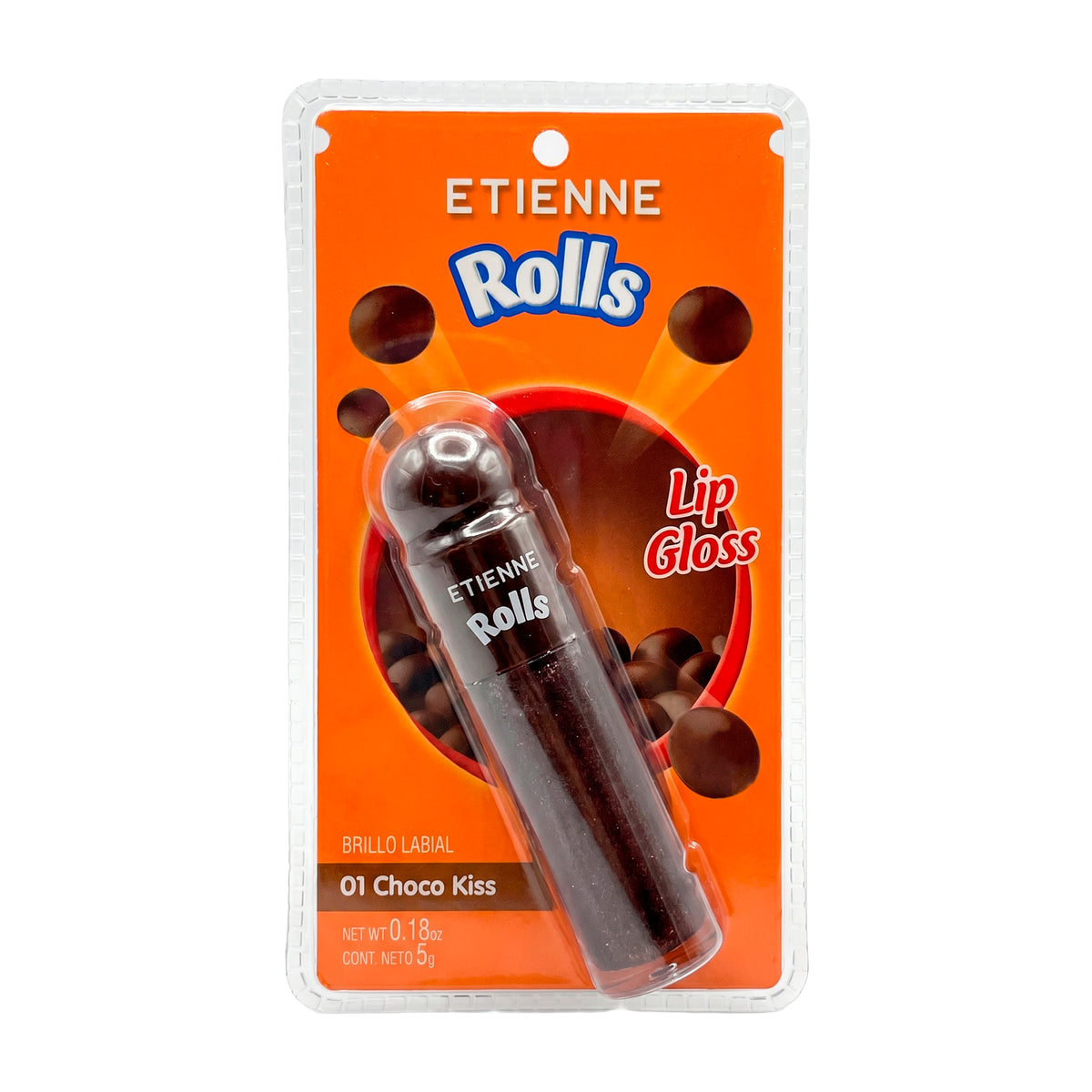 Etienne X Rolls Lip Gloss Tono Choco Kiss