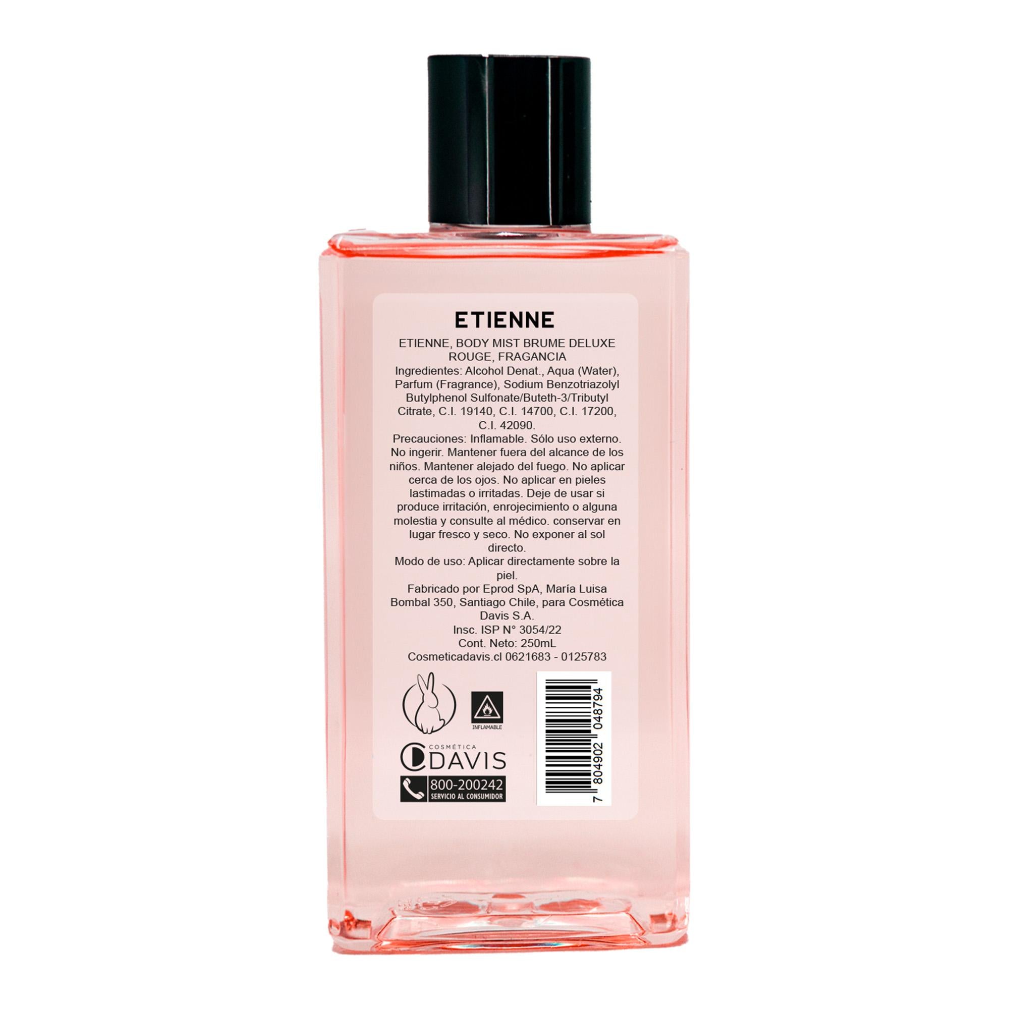 ETIENNE BODY MIST DELUXE ROUGE 250ML