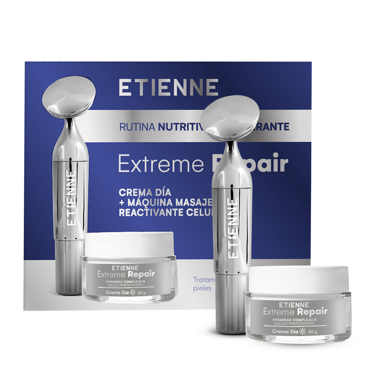Etienne Extreme Repair Día 50g + Masajeador Facial