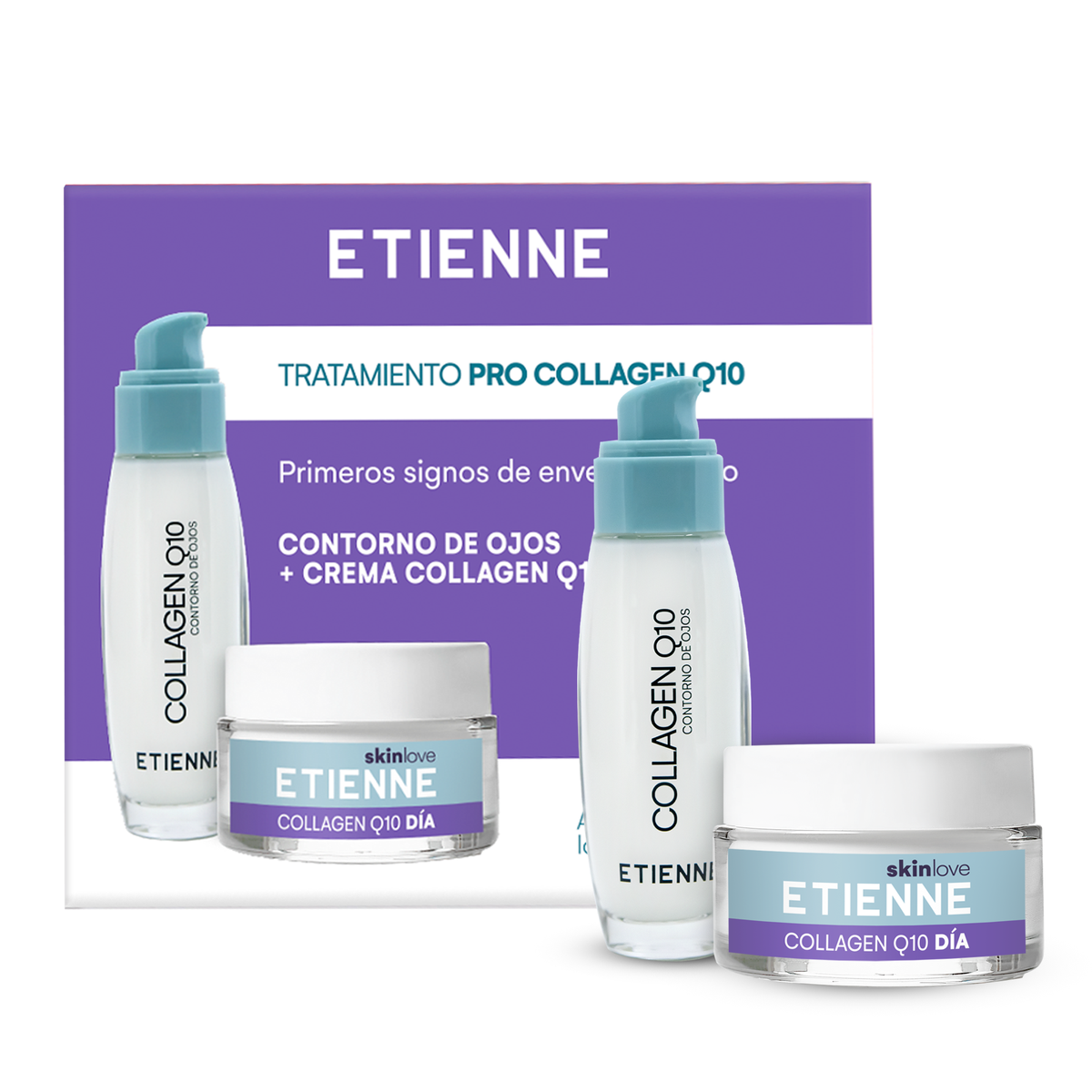 Etienne Collagen Q10 Día 50g + Contorno de Ojos 15g