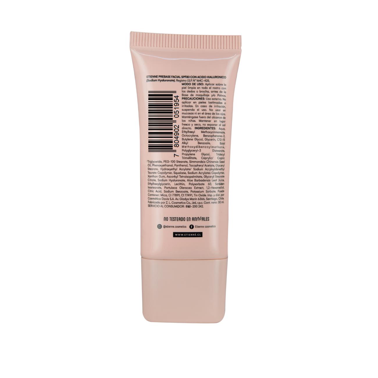 Privee Face Primer SPF 30 con Acido Hialurico y Vitamina E