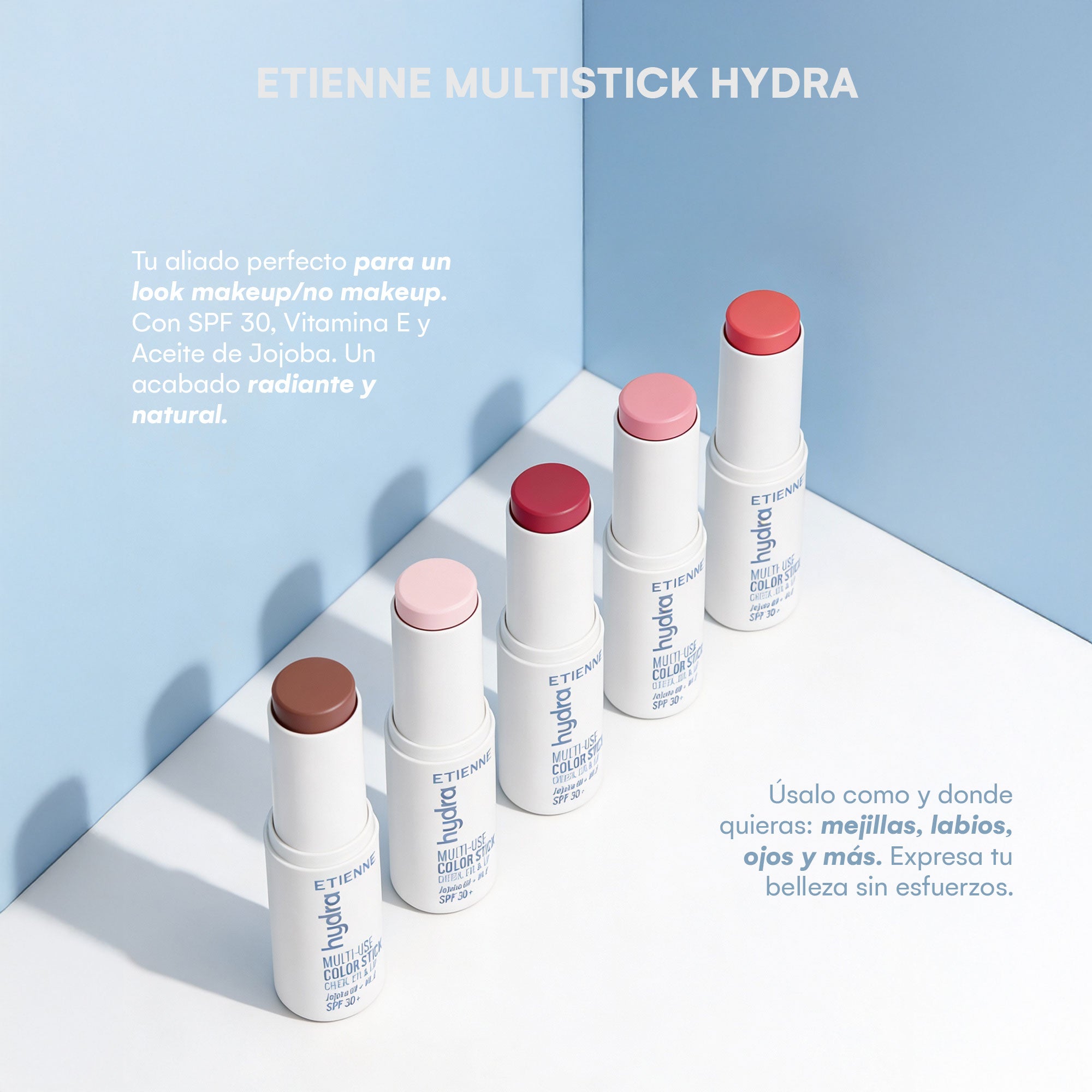 Etienne Multistick Hydra Cheeks, Lips & Eyes Berry Pop