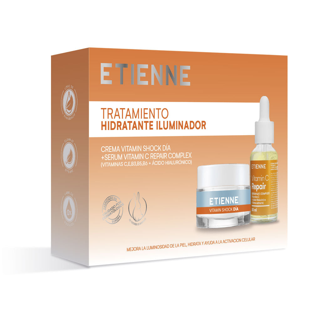 Etienne Skin Vitamin Shock Crema Día y Serum