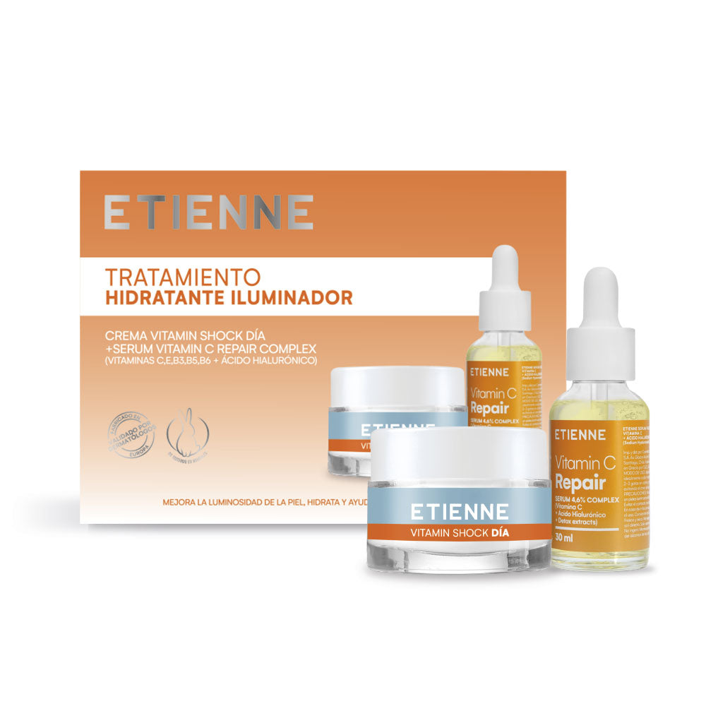 Etienne Skin Vitamin Shock Crema Día y Serum