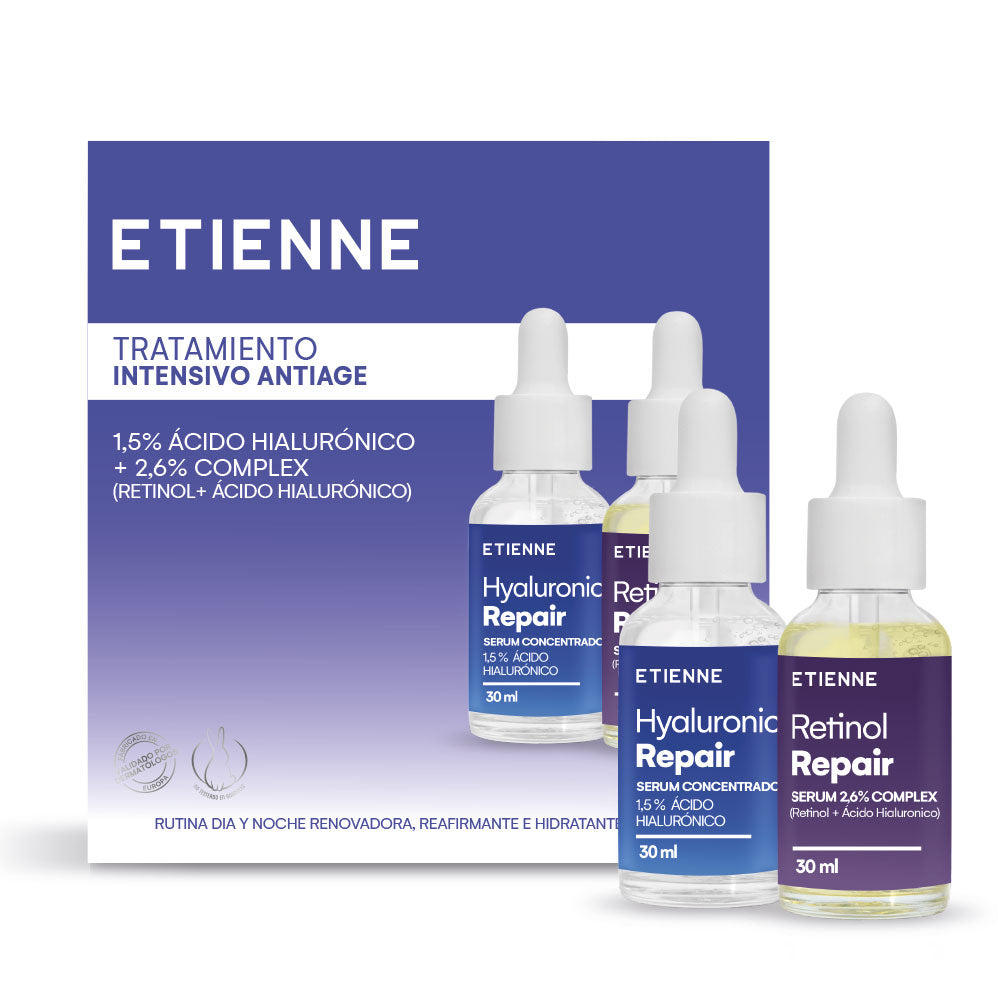 Etienne Skin Serum Ácido Hialurónico y Serum Retinol