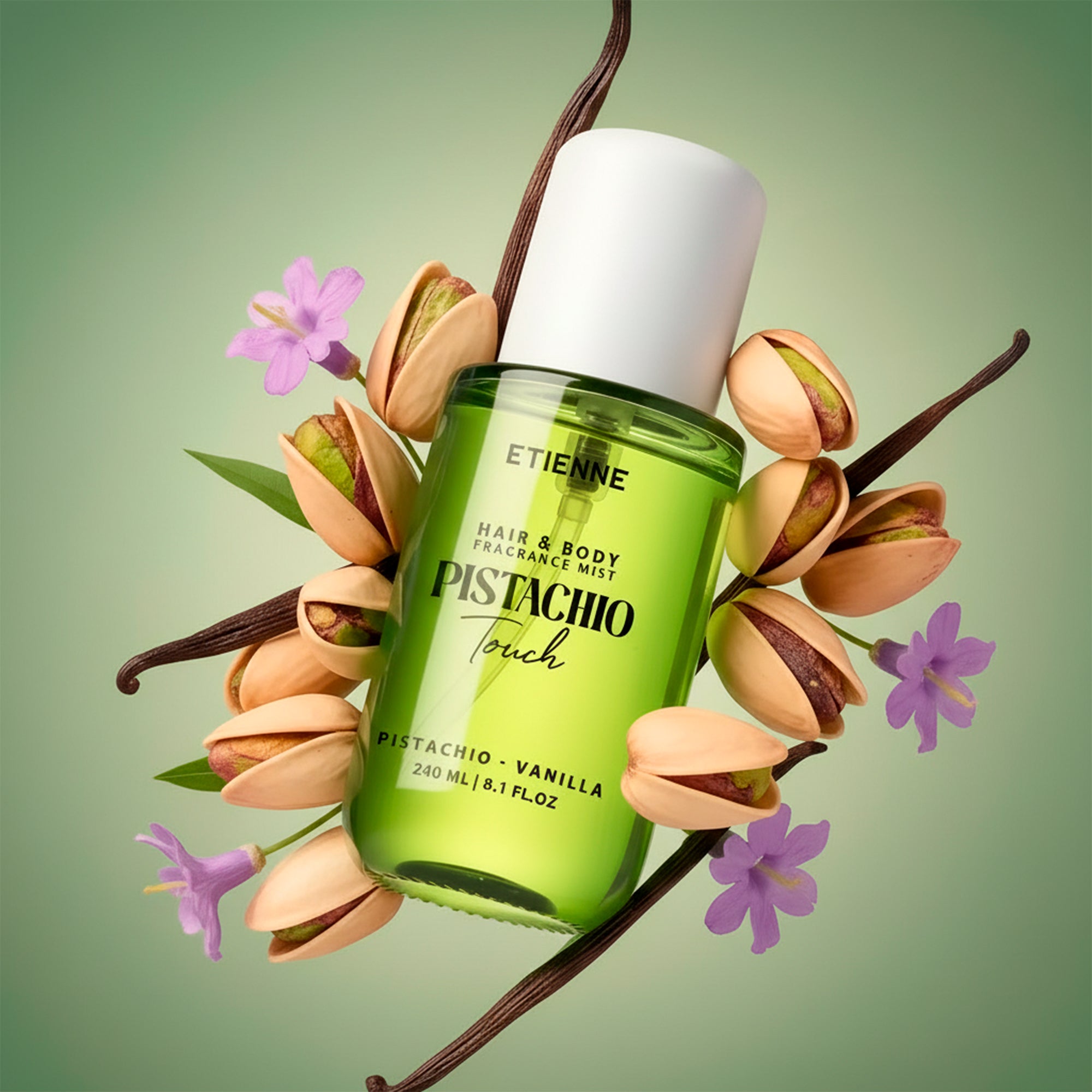 Etienne Pistacchio Touch Hair & Body Mist 240Ml