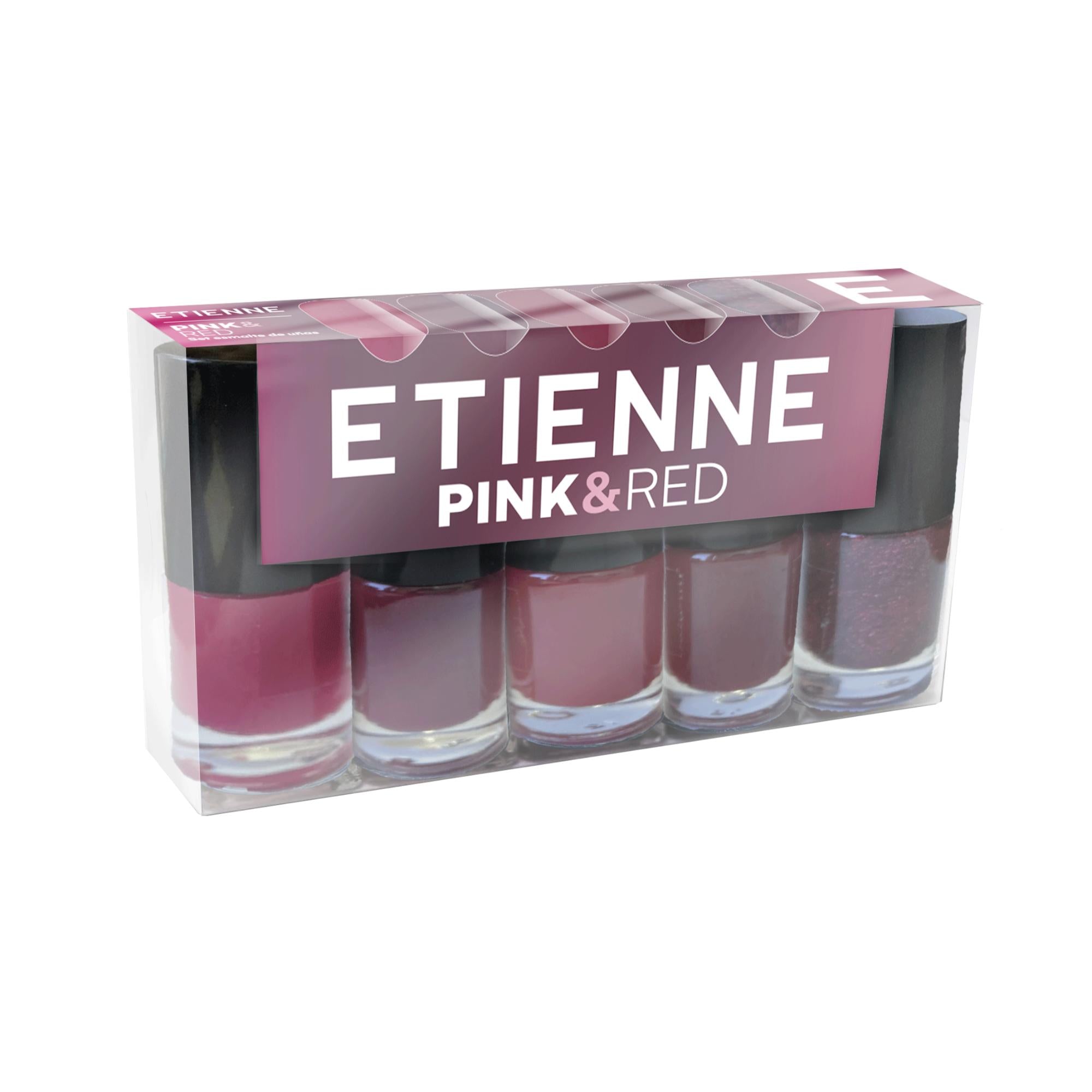 Etienne Set De Esmaltes Pink & Reds